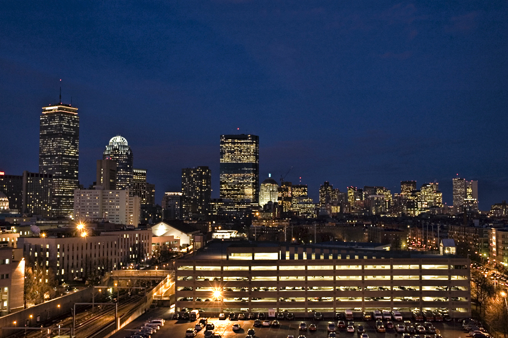 Downtown Boston from Renaissance Parking Garage, Pictured B…